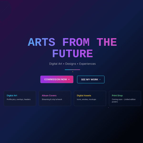 Screenshot of Arts From The Future